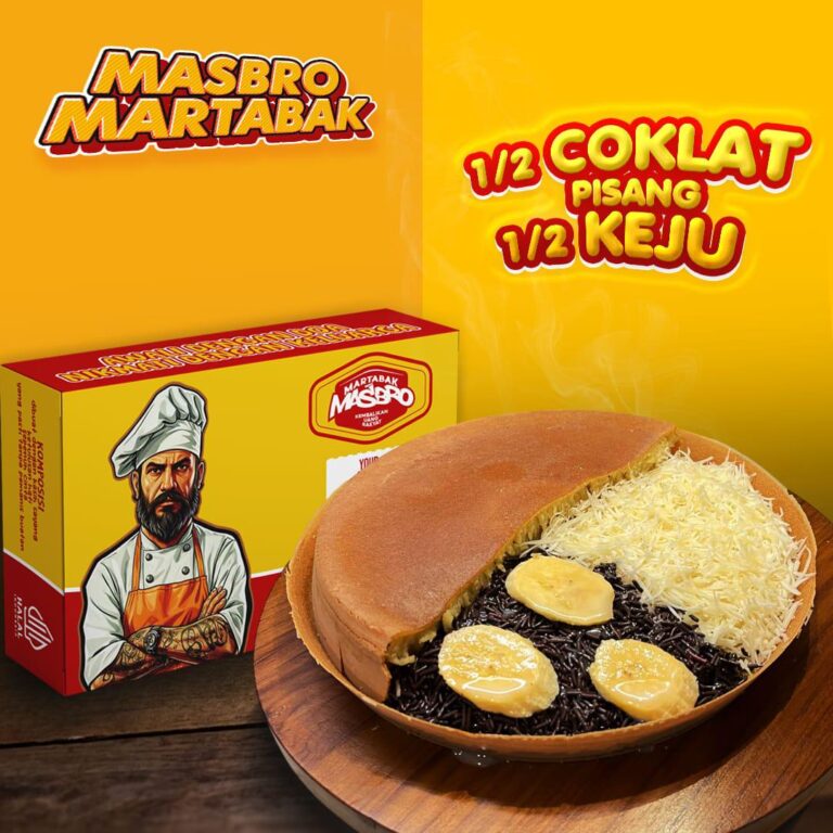 TERANG BULAN 1/2 KEJU 1/2 COKELAT PISANG (BLACK)
