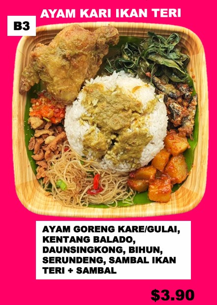 AYAM KARI IKAN TERI