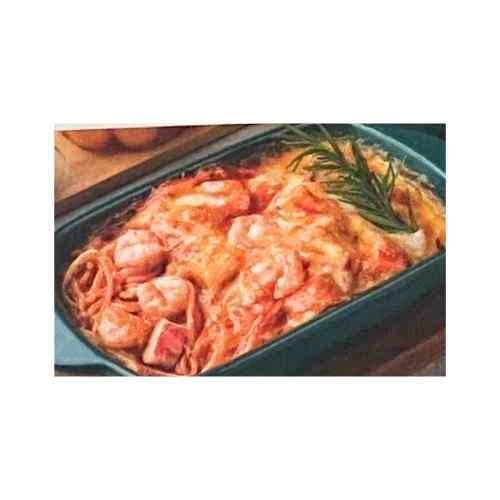 Baked Seafood Spaghetti with Cheese