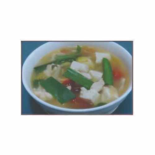Salted Vege Taufu Soup Seafood