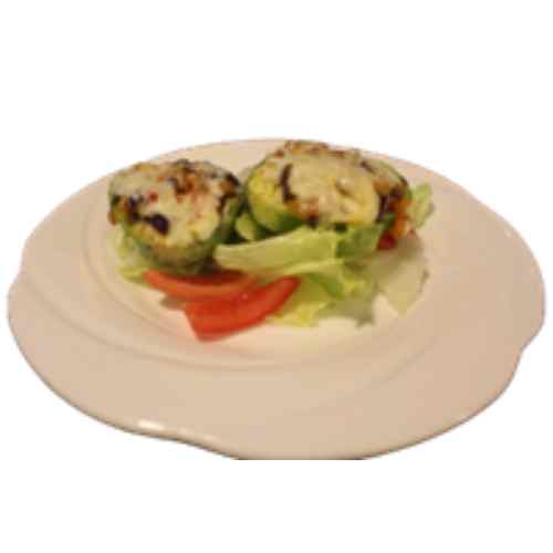 Vegetables Stuffed Baked Avocado