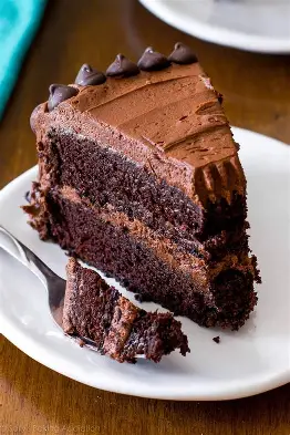 SLICED CHOCOLATE CAKE