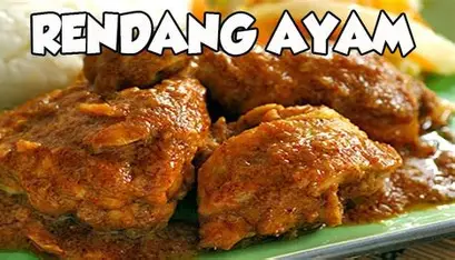 AYAM LALAPAN RENDANG (SAMBAL BAWANG)