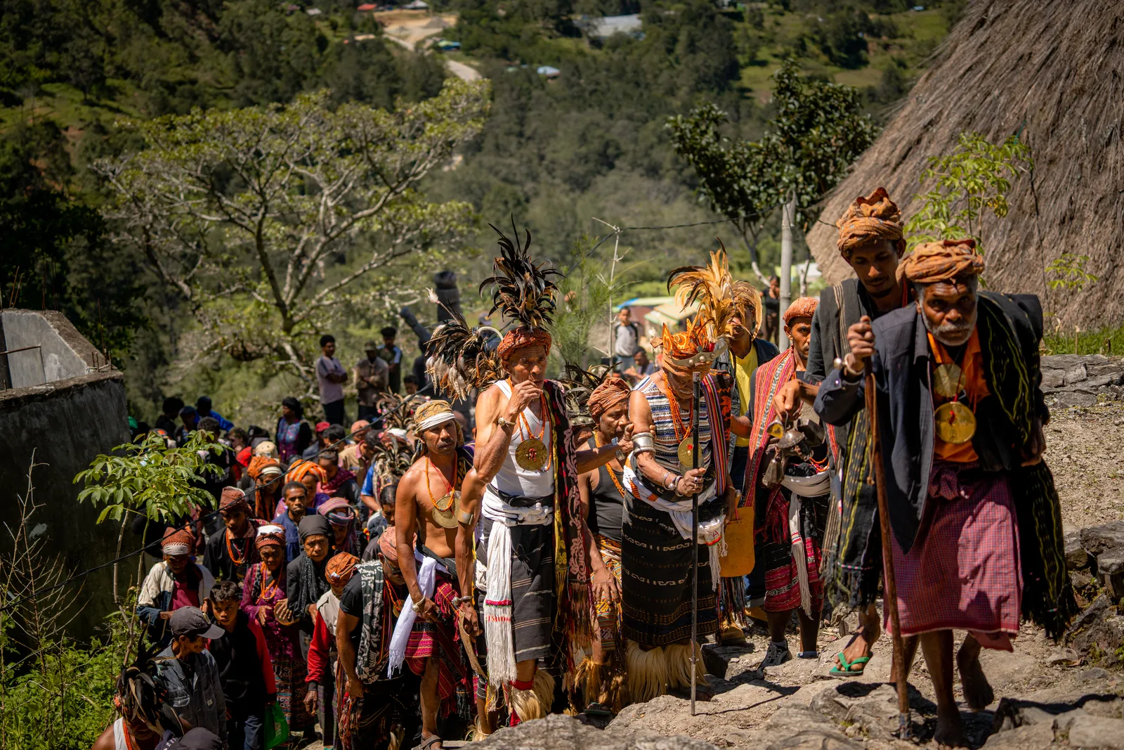 Ceremony in traditional dress