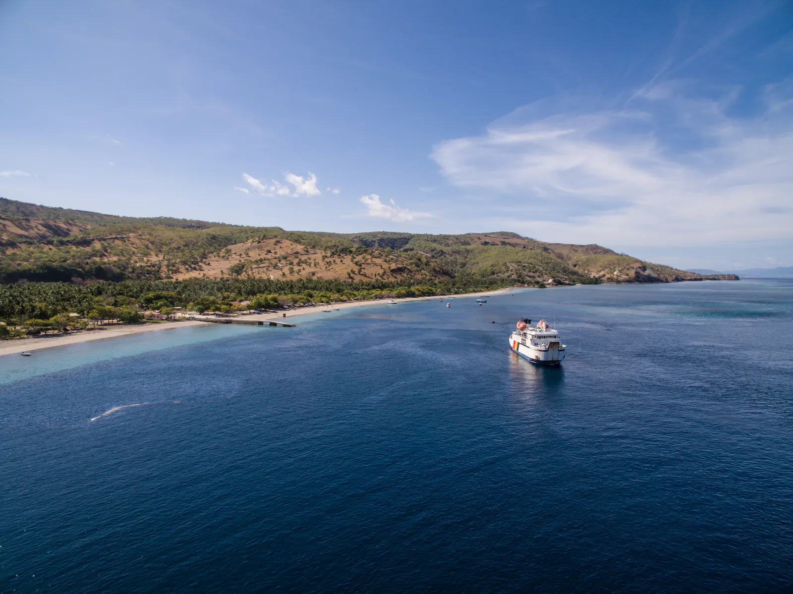 The ferry approaching Ataúro