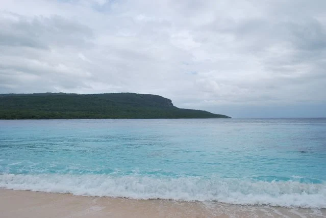 Lene Hara Cave — File:Coast of Lene Hara from Jaco Island.jpg